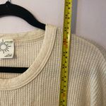 Aerie Offline by  Cream Thermal Happy Long Sleeve Shirt Lounge Women's size XS Photo 6