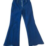 EXPRESS 70’s flare high rise dark wash jeans front zipper 8 Photo 0