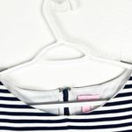 Lilly Pulitzer Briella Resort White Ottoman Stripe Lined Cap Sleeve Dress Medium Photo 6