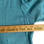 Kori America Medium Blue Swiss Dot Womens Babydoll Short Dress Photo 8