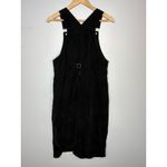 Woolrich Vintage Black Corduroy Embroidered Cabin Overall Dress Size Small Photo 3