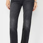 Ann Taylor  Mid Rise Tapered Jeans Women Size 18 Washed Black High Rise Casual Photo 0