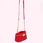 Stoney Clover Lane NWT Red Top Handle Crossbody Bag in Tomato Red Gold Accents Photo 5