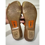 Born Orange Carlyle Sandals Thong Full Grain Leather Size 9 Lagenlook wedge Photo 8