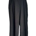 Oak + Fort Women Size 4 Black Pockets Flat Front Straight Wide Leg Dress Pants Photo 0