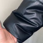 Open Edit  coat black long trench puffer pockets snap button down closure 4X NEW Photo 3