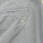 Emporio Armani  Purple Lightweight Cotton Back Embroidery Logo Straight Leg Pants Photo 4