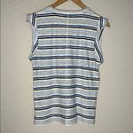 Veronica Beard  Blue Stripe Marine Muscle Tank Top Pima Cotton Casual Small Photo 7