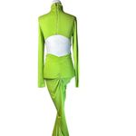 SILVIA TCHERASSI Lena Dress in Lime Medium New Womens Long Maxi Gown Green Photo 7