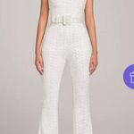 Sthcute Jacquard Diamanté Jumpsuit White Photo 0