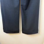 Trina Turk Wool Wide Leg Pleated Cuffed Hem Trouser Gray Pants Trendy Sz 4 EUC # Photo 4