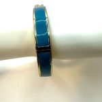 Blue and gold tone S monogram bracelet Photo 5