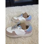 Shu Shop Platform Sneakers Size 10 Leather Suede Colorblock Chunky Casual White Photo 4