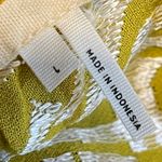 Anthropologie Floreat Yellow Metallic Asymmetrical Ring Strap Tank Top Large Photo 5