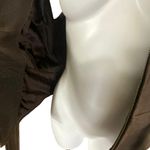 Andrew Marc Vintage Fleece Trim Pebbled Leather Vest Belted Jacket Photo 5