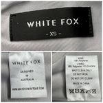 White Fox Boutique White Fox Silver Metallic Corset Top Glitter Bustier XS Photo 3