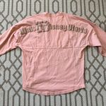 Disney land Resort Peach Spirit Jersey Long Sleeve Rose Gold Spell-out Medium Photo 2