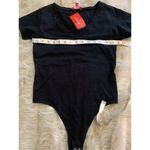 Guess NWT Anila V-Neck Bodysuit Medium Black Photo 7