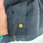 Michael Michael Kors Womens Black Zip Front Long Sleeve Shirt Size Small Photo 5