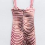 ZARA  SHORT PRINTED TULLE DRESS Photo 2