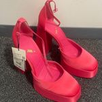ZARA  Pink Chunky Heels Photo 0