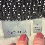 Athleta Black and White Backless Dress halter ties behind neck. Size 2 Photo 3