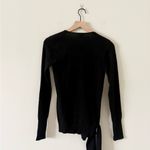United Colors Of Benetton  Long Sleeve True Wrap Sweater in Black Size M Photo 2