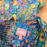 Show Me Your Mumu  Claire Painterly Petals Mini Dress Bow Ties Size XS Photo 6