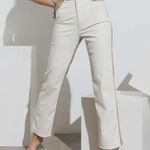 PaperMoon Evelyn Color block Faux Leather Pants Small Photo 4