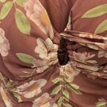 Madden Nyc Floral Ruched Sweetheart Cutout Mesh Bodycon Dress Pink Juniors Large Photo 6