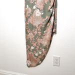 Emily Wonder green pink asymmetrical halter sheath maxi dress size small NWT Photo 4