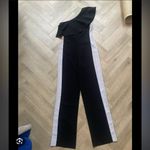 AQ/AQ AQAQ NWT luxury evening spring Andes jumpsuit black ruffle formal party revolve Photo 1
