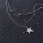 Silver Star Choker Necklace Photo 1