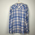 Bit & Bridle  3X plus size cotton blend button down lightweight plaid top Photo 6