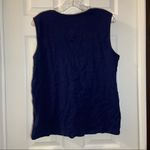 White Stag  Navy Blue Scoop Neck Sleeveless Tank XL Photo 5