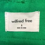 Aritzia  Wilfred Free Green Cotton High Rise Ankle Cargo Wide Leg Pants Size 8 Photo 3