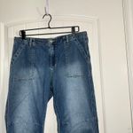 Rebecca Minkoff  Denim‎ Joggers Utility Pockets Blue Jeans Petite Large Photo 1