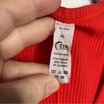Zyia  active red waffle knit‎ top long sleeve size XL Photo 1