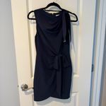 NWT CINQ À SEPT Mini Nanon Crepe Dress Sleeveless | Size 4 Blue Photo 2