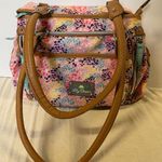 Lily bloom  Multicolor Baby Bag with Tan Straps Photo 0