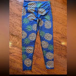 Lotus leggings Blue Pineapple  size‎ large Photo 3