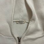 Brandy Melville Cream Zip-Up Sweater Photo 2
