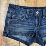 American Eagle  Size 2 Stretch Denim Shorts Medium Dark Wash Summer Vacation Photo 6