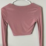 Pretty Little Thing  Fitted Crop Top Dusty Rose Women’s Excellent Condition Photo 3