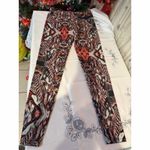Onzie  Women's Feather Print Leggings Multicolor Size S Yoga Activewear Photo 4