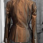 Made in France silk crepe blazer, size 36 Photo 4