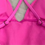 Gianni Bini GB hot pink Barbie core large one piece swimsuit adjustable straps cross cross Photo 5
