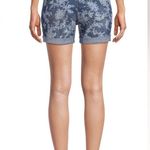 Time & Tru Printed Denim Shorts With Pockets Size 14 Womens 5 Pockets New Photo 4