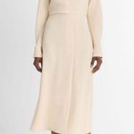 Vince Shaped Collar Dolman-Sleeve Dress White Sand Photo 0