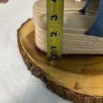 Eileen Fisher Mayla Womens Denim Wedge Sandals Sz 8 Triple-Band Cushioned Comfy Photo 5